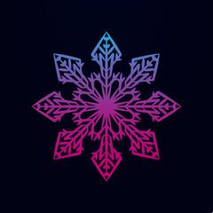 Snowflake nolan icon. Simple thin line, outline vector of snowflake icons for ui and ux, website or mobile application