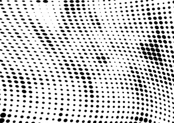 Monochrome halftone texture vector wave