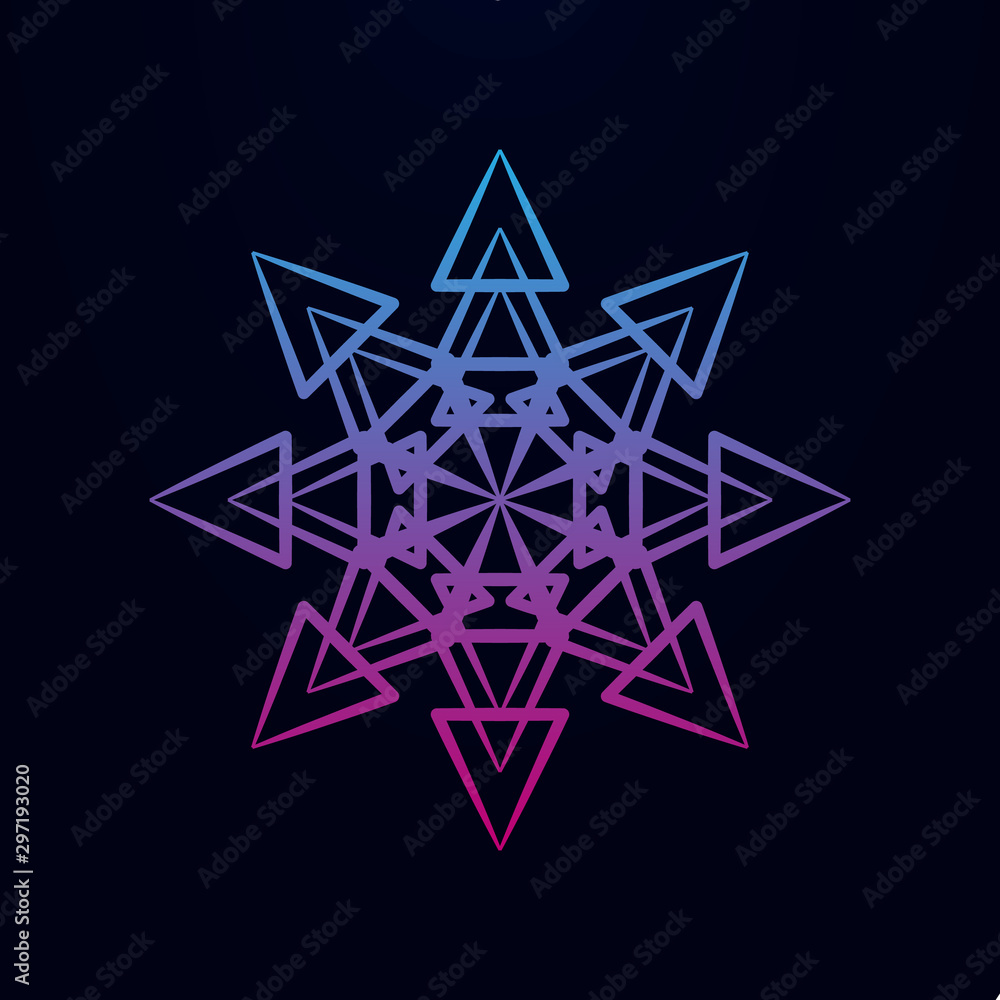 Aufkleber snowflake nolan icon. simple thin line, outline vector of snowflake icons for ui and ux, website or 