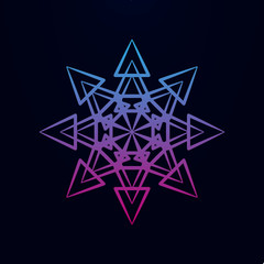 Snowflake nolan icon. Simple thin line, outline vector of snowflake icons for ui and ux, website or mobile application
