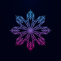 Snowflake nolan icon. Simple thin line, outline vector of snowflake icons for ui and ux, website or mobile application