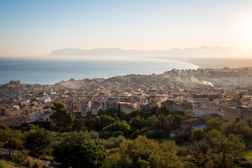 Obraz premium Castellamare del Golfo, SICILY, ITALY. Morning cityscape