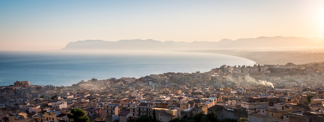 Obraz premium Castellamare del Golfo, SICILY, ITALY. Morning cityscape