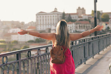 Young enjoying the city of Porto - Portugal
