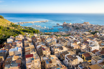 Castellamare del Golfo, SICILY, ITALY. Morning cityscape
