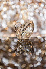 Crystal Swan bokeh