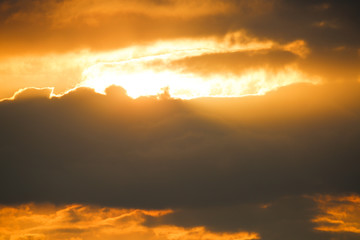 Sunrise with Clouds in Africa