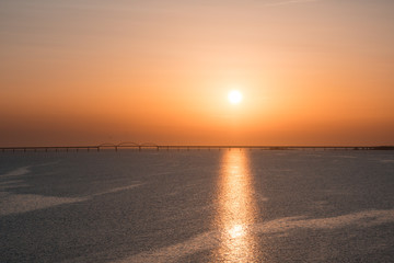 sunset on beach