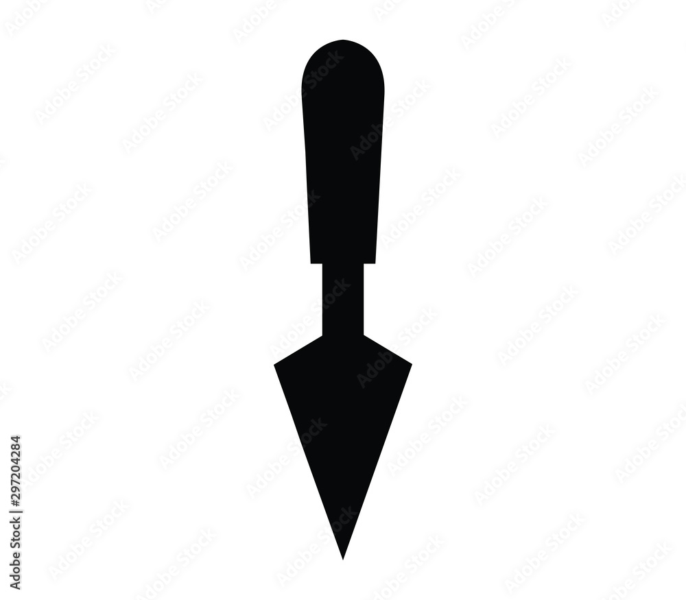 Sticker trowel icon