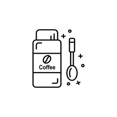 Coffee, spoon, drink icon. Simple line, outline vector of coffee icons for ui and ux, website or mobile application