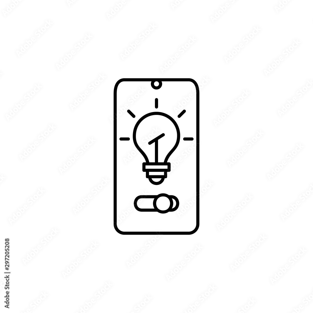 Aufkleber controlling technologies mobile icon. element of mobile technology icon