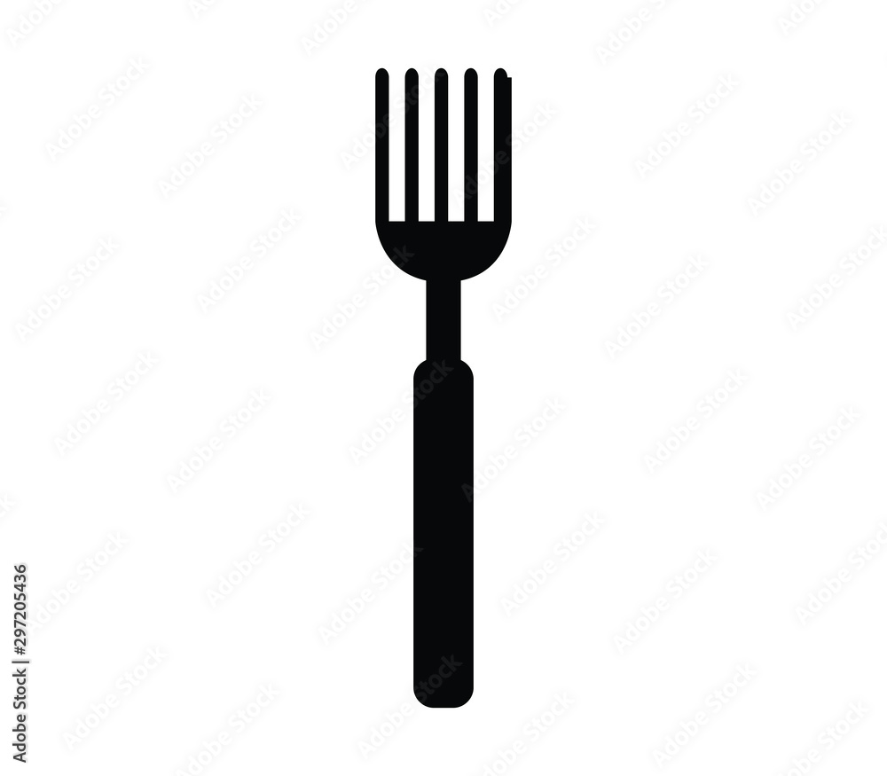 Wall mural fork icon