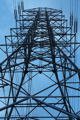 High voltage post	in the big city