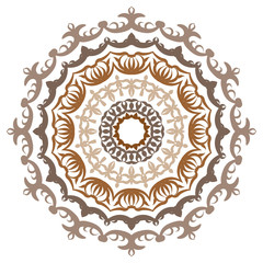 Mandala pattern black and white good mood