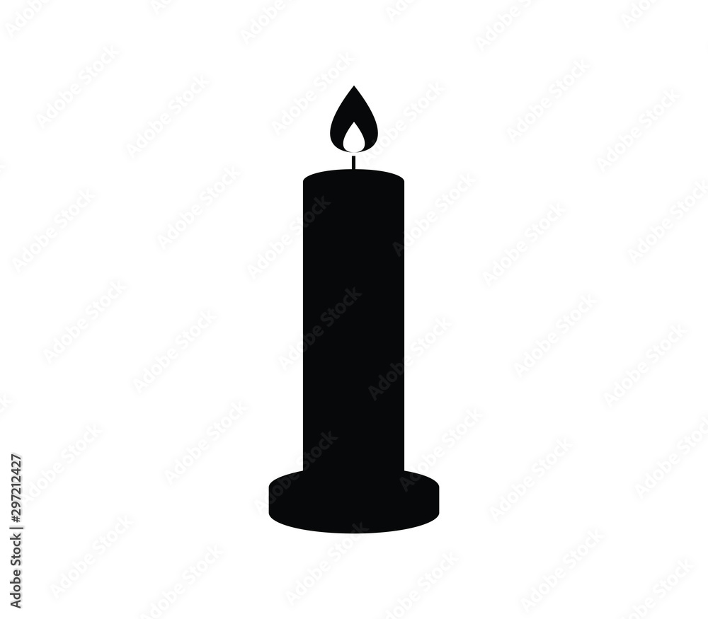 Canvas Prints candle icon