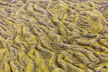 Iceland glacier aerial photography with beautiful abstract colours