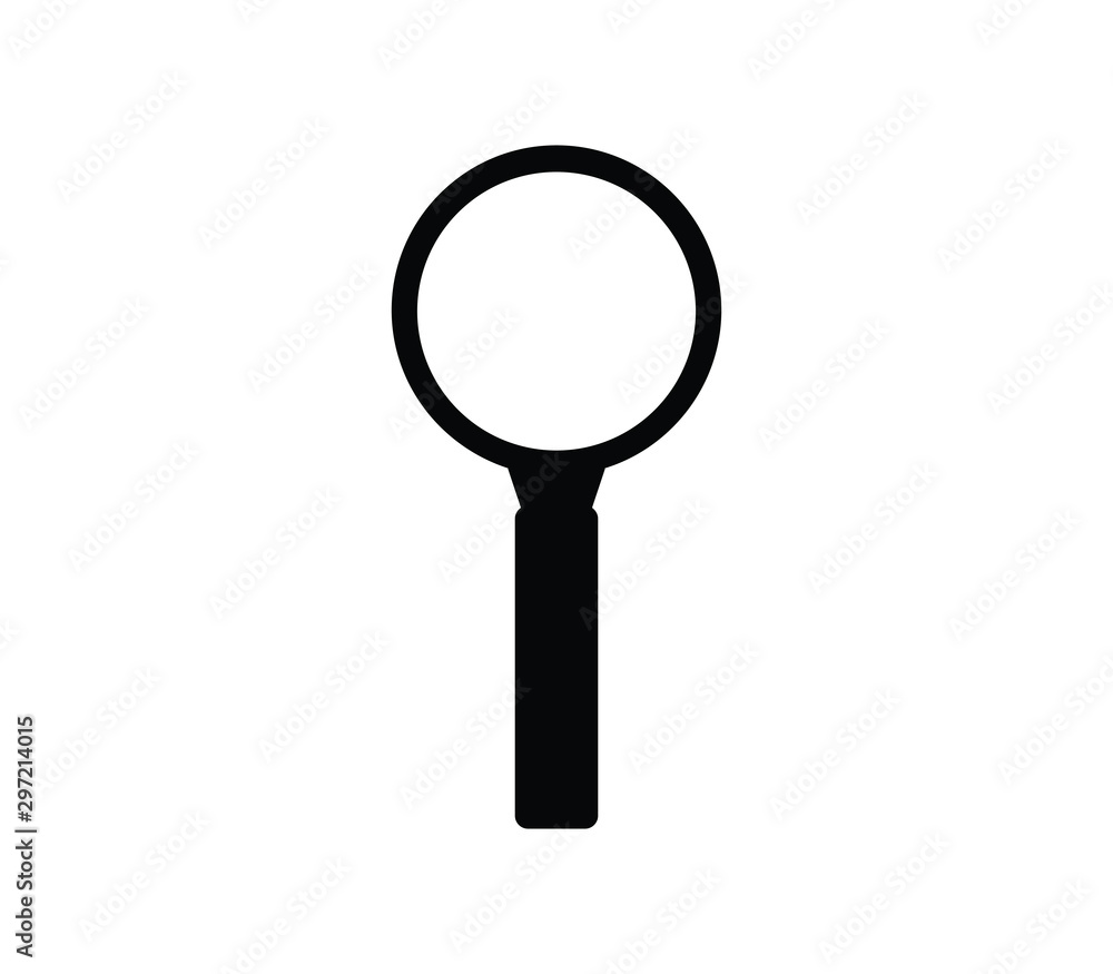 Sticker magnifying glass icon