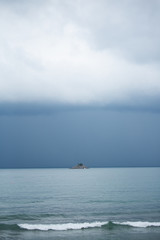 Fototapeta premium sea and sky rainy storm