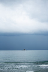 Fototapeta premium sea and sky rainy storm
