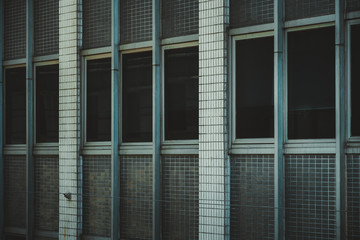 Modern office building close up in Hong Kong