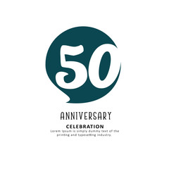 Obraz premium 50 Year Anniversary Vector Template Design Illustration