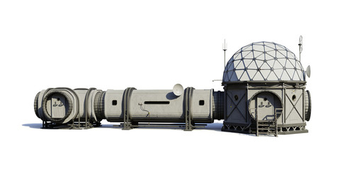 research base, habitat for astronauts on Mars or Moon © dottedyeti