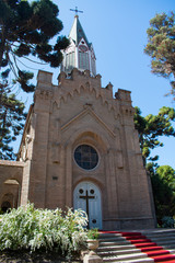 Historic Stone Christian Chapel in Santa Rita Winery Chile