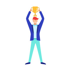 businessman with a Cup in his hands.