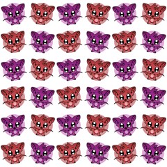 The Amazing of Cute Bat Cartoon Funny Character in the Colorful Background, Pattern Wallpaper
