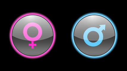 Gender icon vector design. Sexual identity communities symbols