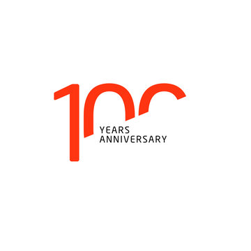 100 Year Anniversary Vector Template Design Illustration