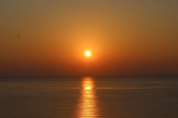 Fototapeta premium sunset on sea