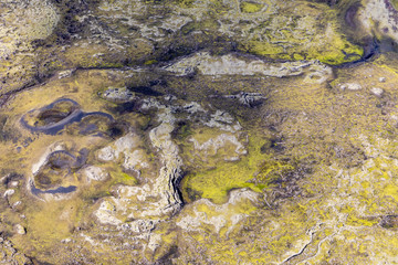 Iceland glacier aerial photography with beautiful abstract colours
