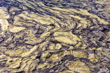Iceland glacier aerial photography with beautiful abstract colours