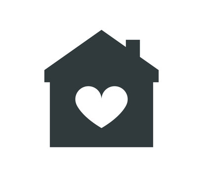 Home Icon With Heart