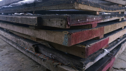 Salted fish drying area in Medan fishing village