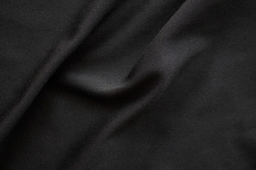 Naklejka na ściany i meble Abstract black fabric cloth texture background