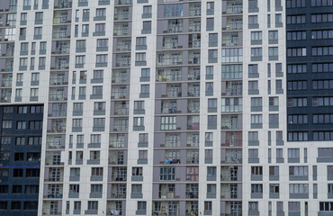 New residential high-rise buildings.