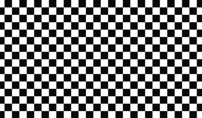 Black and white checkerboard background image.