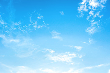 Naklejka na ściany i meble World Environment Day concept: blue sky with cloud