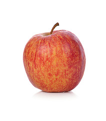 A ripe apple isolated on white background.