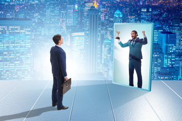 Man dreaming of bigger success