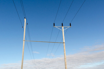 Power line poles