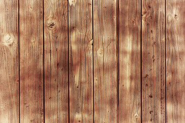 Fototapeta premium Wooden planks with brown paint. Textured old background