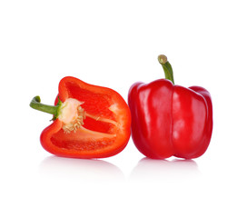 Sweet pepper isolated on white background