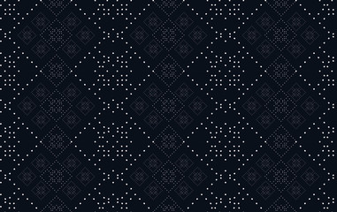 Modern seamless pattern geometric shape design for Clothing Background Carpet Wallpaper Cut Batik Fabric Vector Illustration Style Embroidery