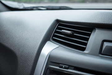 Obraz na płótnie Canvas Close-up, air conditioner in the car.