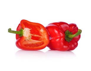 Sweet pepper isolated on white background