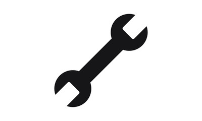 wrench icon vector solid style