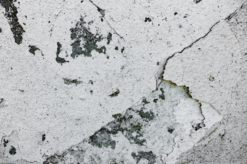 Fototapeta premium Texture of a concrete wall with cracks and scratches which can be used as a background